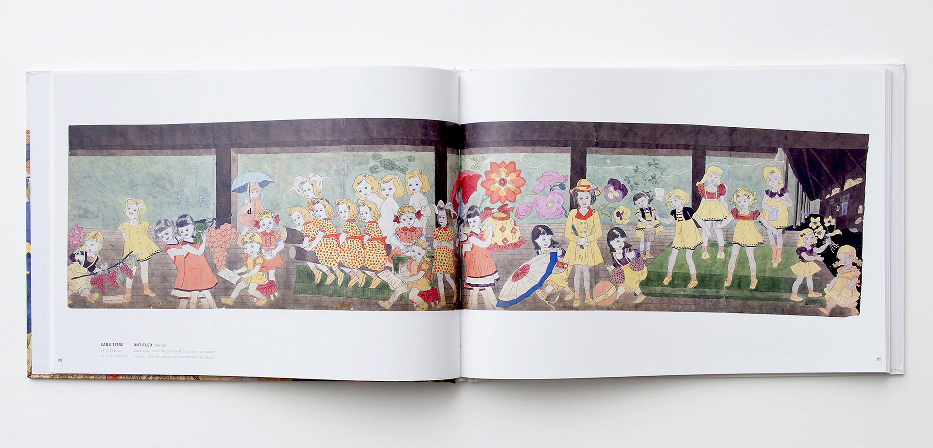 Henry Darger book page spread 20 and 21