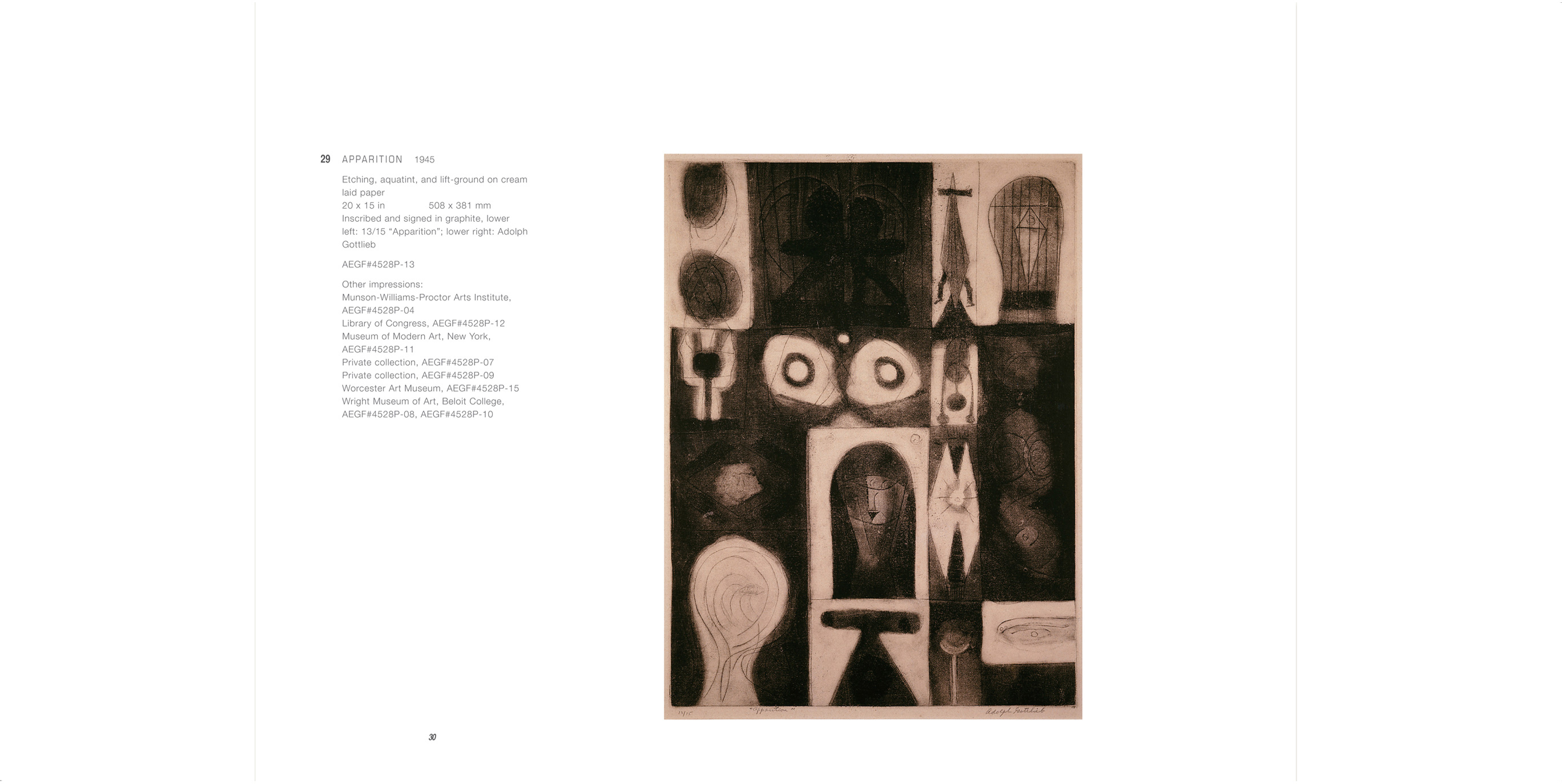 Adolph Gottlieb: The Early Prints page 30