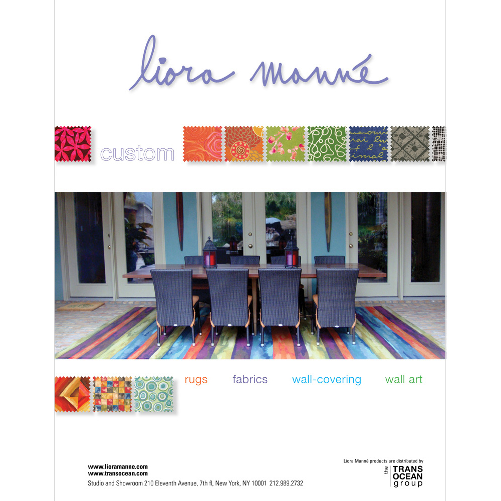 Liora Manne Custom print advertisement