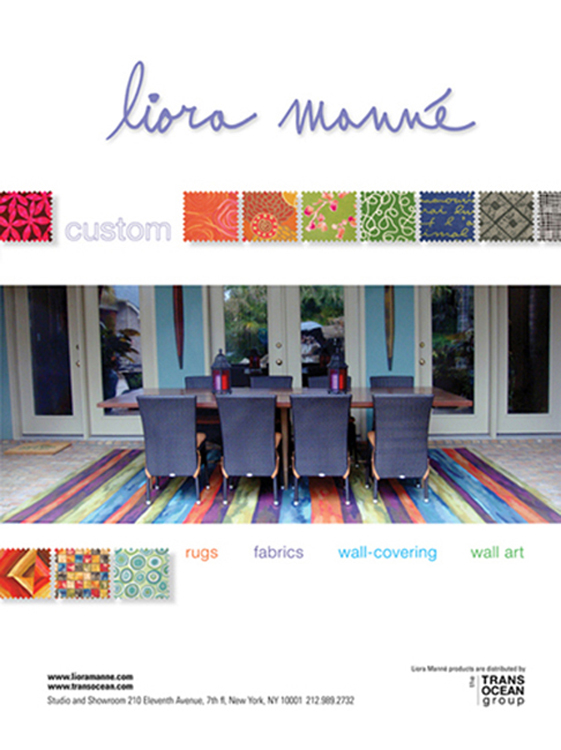 Liora Manne Custom print advertisement
